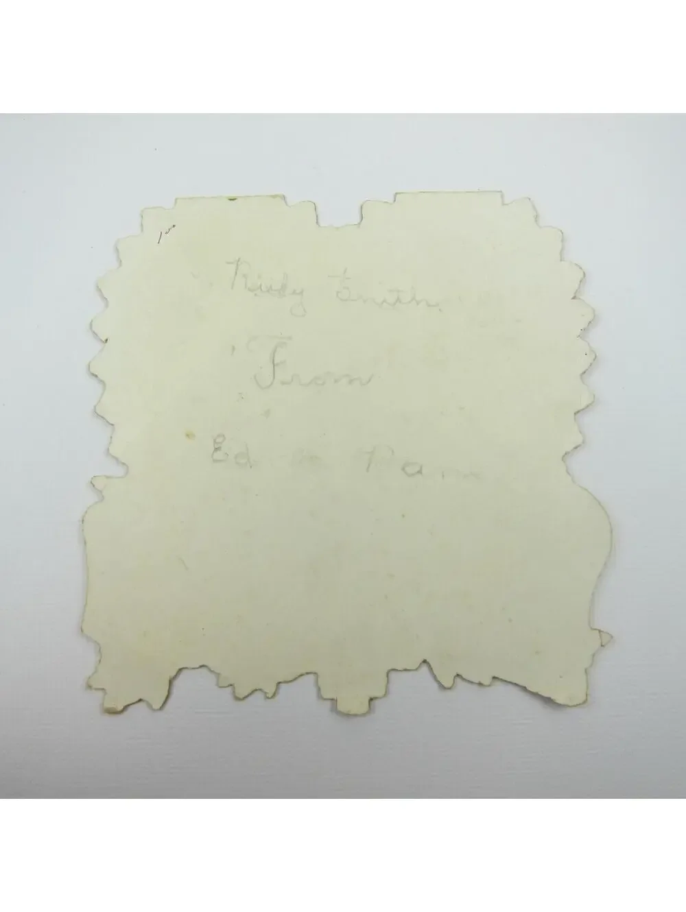 Vintage Valentine Card Gold Die cut Bifold Pink & Yellow Roses Red Hearts Bells